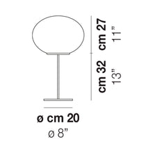 Load image into Gallery viewer, Lucciola Tall Table Lamp - line drawing.