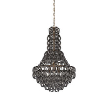 Load image into Gallery viewer, Minigiogali SP CLA Chandelier in Crystal Black Nickel/Matt Bronze.