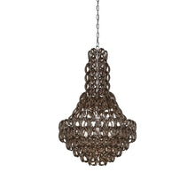 Load image into Gallery viewer, Minigiogali SP CLA Chandelier in Crystal Bronze/Glossy Chrome.