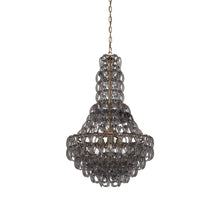 Load image into Gallery viewer, Minigiogali SP CLA Chandelier in Crystal Smoky/Matt Bronze.