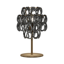 Load image into Gallery viewer, Minigiogali Table Lamp in Crystal Black Nickel/Matt Bronze.