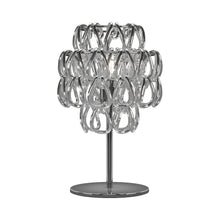 Load image into Gallery viewer, Minigiogali Table Lamp in Crystal Silver/Glossy Chrome.