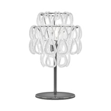 Load image into Gallery viewer, Minigiogali Table Lamp in White/Glossy Chrome.
