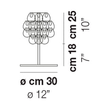 Load image into Gallery viewer, Minigiogali Table Lamp - line drawing.