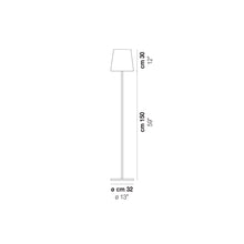 Load image into Gallery viewer, Naxos Floor Lamp - line drawing.