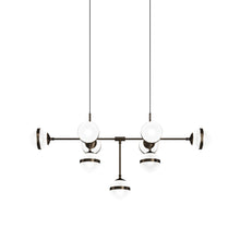 Load image into Gallery viewer, Peggy Pendant Light in Antique Brass (9-Light).