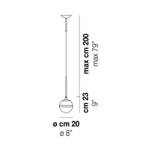 Load image into Gallery viewer, Peggy Pendant Light - line drawing.