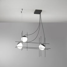 Load image into Gallery viewer, Plot Frame LED Pendant Light in Detail.