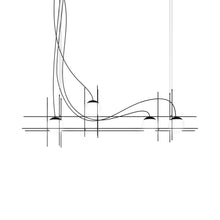 Load image into Gallery viewer, Plot Frame LED Pendant Light in Detail.