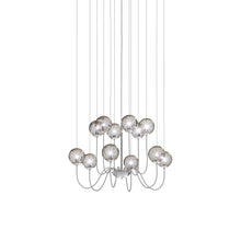 Load image into Gallery viewer, Puppet Chandelier in Smoky Transparent/Glossy Chrome (12-Light).