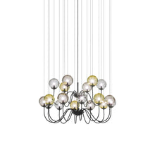 Load image into Gallery viewer, Puppet Chandelier in Multicolor 1/Matt Black (18-Light).