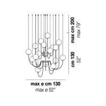 Load image into Gallery viewer, Puppet Chandelier - line drawing.