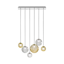 Load image into Gallery viewer, Puppet Linear Pendant Light in Multicolor 2/Glossy Chrome (6-Light).
