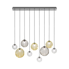 Load image into Gallery viewer, Puppet Linear Pendant Light in Multicolor 1/Matt Black (12-Light).