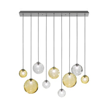 Load image into Gallery viewer, Puppet Linear Pendant Light in Multicolor 2/Matt Black (12-Light).
