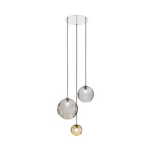 Load image into Gallery viewer, Puppet Multi Light Pendant Light in Multicolor 1/Glossy Chrome (3-Light).