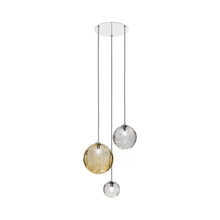 Load image into Gallery viewer, Puppet Multi Light Pendant Light in Multicolor 2/Glossy Chrome (3-Light).