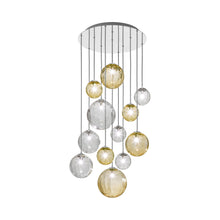 Load image into Gallery viewer, Puppet Multi Light Pendant Light in Multicolor 2/Glossy Chrome (12-Light).