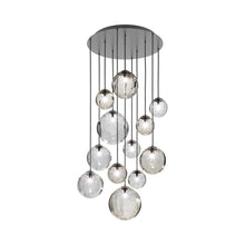 Load image into Gallery viewer, Puppet Multi Light Pendant Light in Multicolor 3/Matt Black (12-Light).