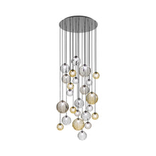 Load image into Gallery viewer, Puppet Multi Light Pendant Light in Multicolor 1/Matt Black (24-Light).