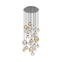 Load image into Gallery viewer, Puppet Multi Light Pendant Light in Multicolor 2/Matt Black (24-Light).