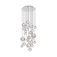 Load image into Gallery viewer, Puppet Multi Light Pendant Light in Multicolor 3/Glossy Chrome (24-Light).