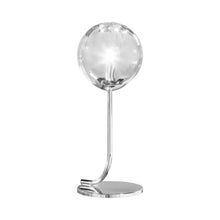 Load image into Gallery viewer, Puppet Table Lamp in Crystal Transparent/Glossy Chrome.