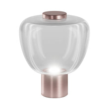 Load image into Gallery viewer, Riflesso LT 3 LED Table Lamp in Crystal Transparent/Matt Copper.