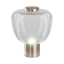 Load image into Gallery viewer, Riflesso LT 3 LED Table Lamp in Crystal Transparent/Matt Gold.