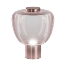 Load image into Gallery viewer, Riflesso LT 3 LED Table Lamp in Light Amethyst Transparent/Matt Copper.