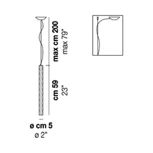 Load image into Gallery viewer, Stardust Pendant Light - line drawing.