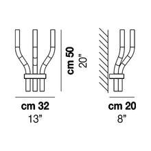 Load image into Gallery viewer, Stardust Wall Light - line drawing.