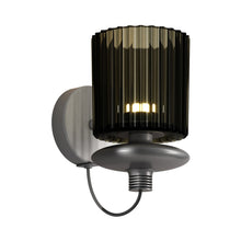 Load image into Gallery viewer, Tread Wall Light in Matt Bronze/Old Green Transparent.