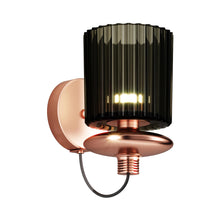Load image into Gallery viewer, Tread Wall Light in Matt Copper/Old Green Transparent.