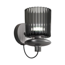 Load image into Gallery viewer, Tread Wall Light in Matt Bronze/Smoky Transparent.