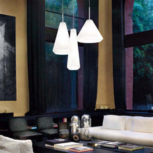 Load image into Gallery viewer, Withwhite Pendant Light in living room.