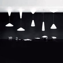 Load image into Gallery viewer, Withwhite Pendant Light in exhibition.