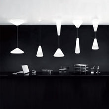 Load image into Gallery viewer, Withwhite Pendant Light in exhibition.