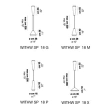Load image into Gallery viewer, Withwhite Pendant Light - line drawing.