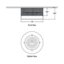Load image into Gallery viewer, Ace LED Flush Mount Ceiling Light - line drawing.