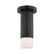 Load image into Gallery viewer, Ace Mini Monopoint LED Flush Mount Ceiling Light in Bronze.