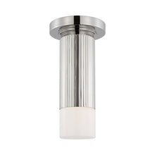 Load image into Gallery viewer, Ace Mini Monopoint LED Flush Mount Ceiling Light in Polished Nickel.