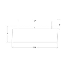 Load image into Gallery viewer, Acme Flush Mount Ceiling Light - line drawing.