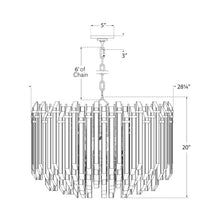 Load image into Gallery viewer, Adele Drum Pendant Light - line drawing.