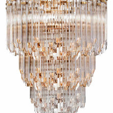 Load image into Gallery viewer, Adele Waterfall Chandelier in Detail.