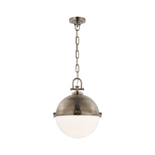 Load image into Gallery viewer, Adrian Globe LED Pendant Light in Antique Nickel (X-Large).