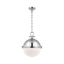 Load image into Gallery viewer, Adrian Globe LED Pendant Light in Polished Nickel (X-Large).