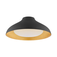 Load image into Gallery viewer, Agnes LED Flush Mount Ceiling Light in Matte Black (Large).