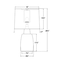 Load image into Gallery viewer, Aida LED Table Lamp - line drawing.