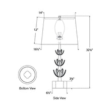 Load image into Gallery viewer, Alberto Table Lamp - line drawing.